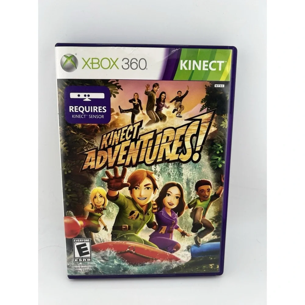 Kinect Adventures Microsoft Xbox 360 Game CIB with Manual‎ Calibration Card